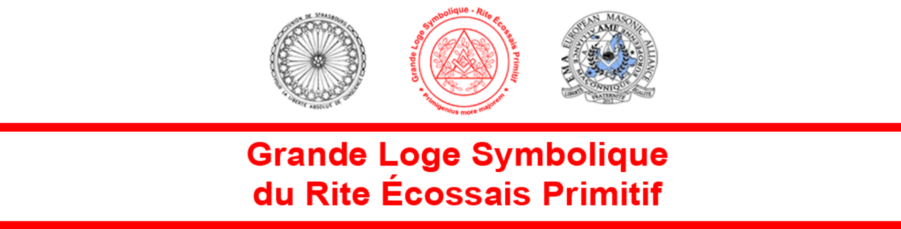 Bandeau GLSREP - Grande Loge Symbolique travaillant au Rite Écossais Primitif
