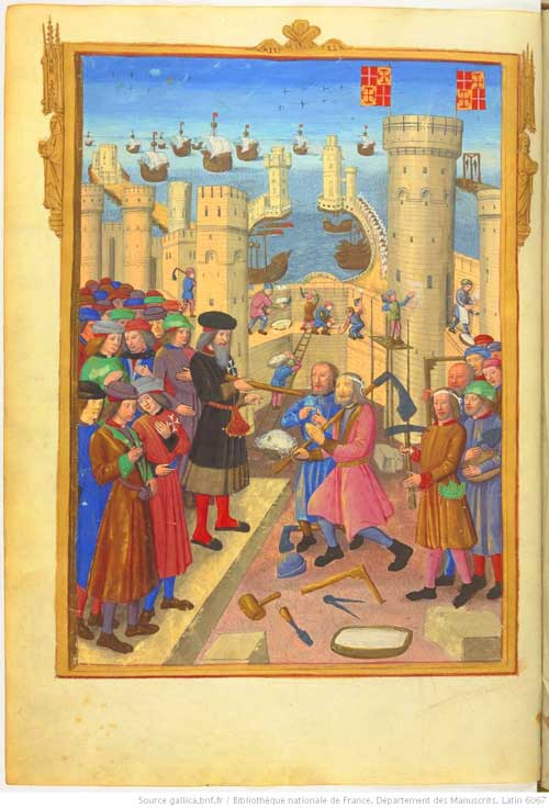 Réception des Compagnons sur l'île de Rhodes (1480)